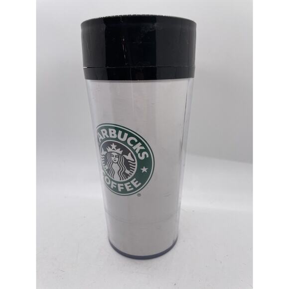 VINTAGE 2001 Starbucks Logo 16oz Tumbler With Original Lid - Picture 4 of 7